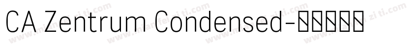 CA Zentrum Condensed字体转换